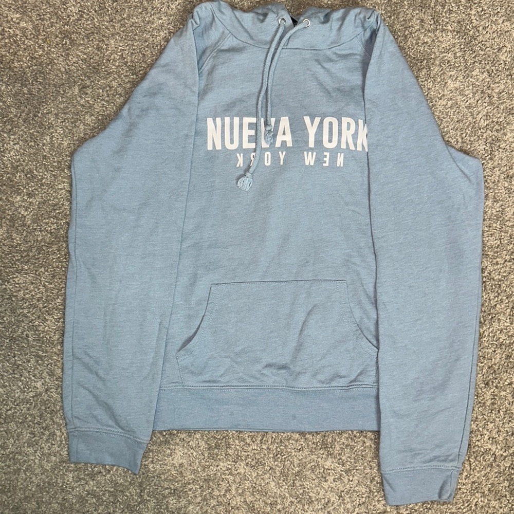 Light blue New York hoodie
